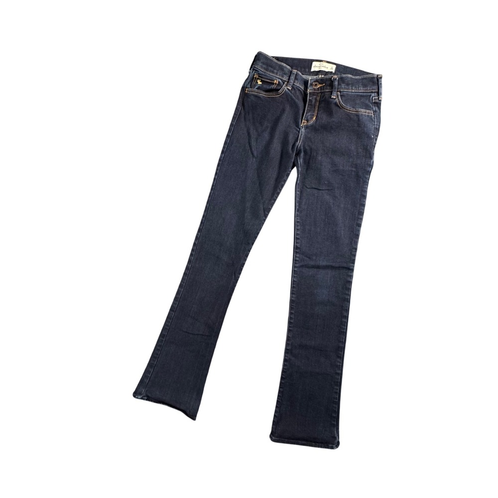 Abercrombie Kids Girls Jeans 16 Regular Bootcut Dark‎ Wash Stretch Y2K Classic